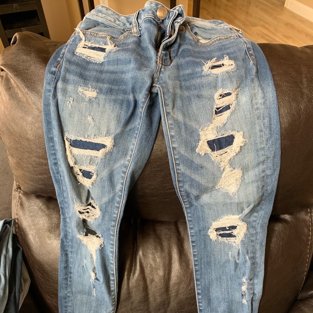 American eagle super stretch skinny jeans sz 2